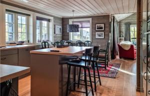 Η κουζίνα ή μικρή κουζίνα στο Stunning Home In Hovden I Setesdal