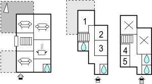 The floor plan of 5 Bedroom Amazing Home In Grottaferrata