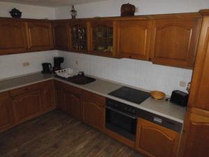 Kuchyň nebo kuchyňský kout v ubytování Ferienwohnung Schwaiger