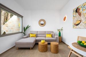 Posezení v ubytování Lemoni House in Petras, Sitia, by Comfortbnb
