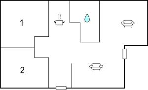 Půdorys ubytování Pet Friendly Home In Humble With Wifi