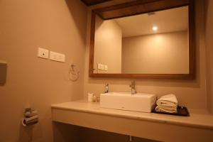 Koupelna v ubytování Hotel Surguru