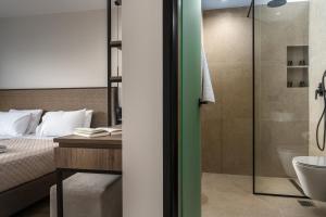 Phòng tắm tại Hotel Papillon
