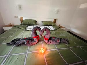 Postel nebo postele na pokoji v ubytování Apartmani LU&LO