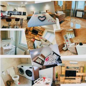 Kuchyň nebo kuchyňský kout v ubytování Apartmani LU&LO