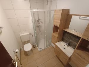 Koupelna v ubytování Hotel MEDITERRANEO