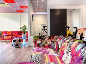 Fitness centrum a/nebo fitness zařízení v ubytování ibis budget Strasbourg Sud Illkirch