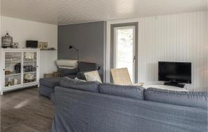 TV a/nebo společenská místnost v ubytování Beautiful Home In Aakirkeby With 3 Bedrooms