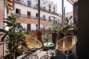 Balkón alebo terasa v ubytovaní Chic & Basic Born Boutique Hotel