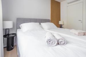 Krevet ili kreveti u jedinici u objektu Borik Residence 2024