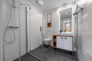 Kúpeľňa v ubytovaní Elegant apartments located in the centre of Prague
