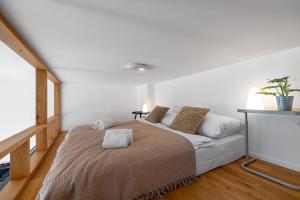 Posteľ alebo postele v izbe v ubytovaní Elegant apartments located in the centre of Prague