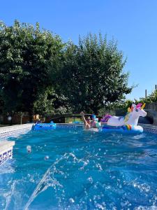 Swimmingpoolen hos eller tæt på Casuta din livada