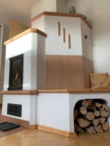 Kuchyň nebo kuchyňský kout v ubytování Appartement Kammblick