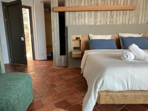 Postel nebo postele na pokoji v ubytování Maison Meltem
