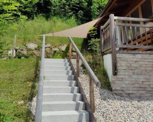 Vonkajšia záhrada v ubytovaní Schöneben Abben Hütte