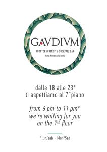 a invitation to a party with a laurelreath frame at Hotel Montecarlo in Rome