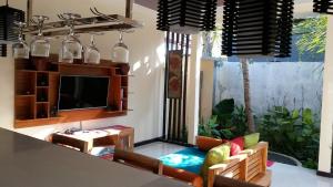 Et opholdsområde på Terrace Bali Villa