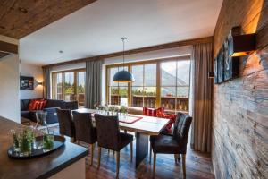 Χώρος καθιστικού στο Nationalpark Chalet Weissspitze