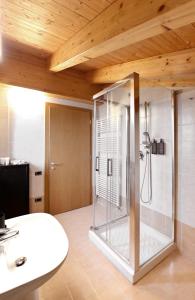 Koupelna v ubytování Baita Solaria