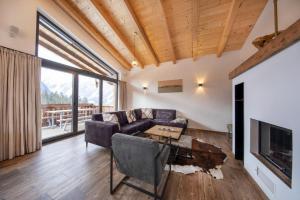 Ruang duduk di Nationalpark Chalet Daberspitze