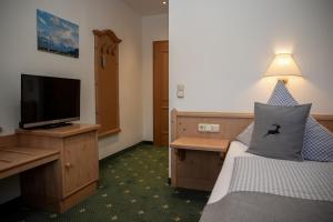 TV a/nebo společenská místnost v ubytování Hotel Gasthof Alter Wirt