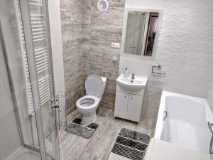 Koupelna v ubytování Apartmán Sofia Centrum