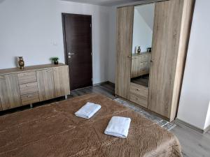 Postel nebo postele na pokoji v ubytování Apartmán Sofia Centrum