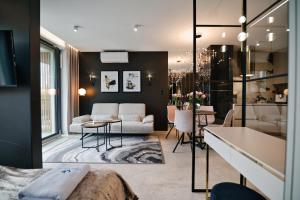 Χώρος καθιστικού στο Laguna Beskidów Resort - Apartament Glamour +34 φωτογραφίες