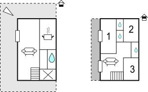 The floor plan of Villa Caterina