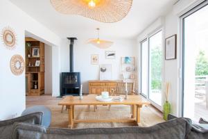 Ruang duduk di Maison d'Heol I Grande terrasse & vue mer
