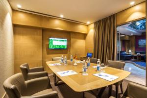 A television and/or entertainment centre at Eurostars Sofia City