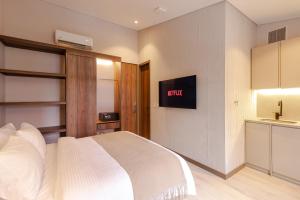 Postel nebo postele na pokoji v ubytování Hotel Lincoln