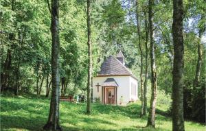 Ein Garten an der Unterkunft Ferienhaus 1 Wolfschlucht