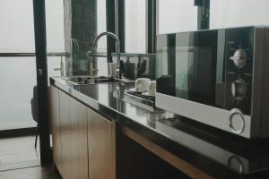 Damar Langit Resort廚房或簡易廚房