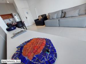 Khu vực ghế ngồi tại Book Santos - Unlimited - Apartamentos Vista Mar em condomínio de Luxo +37 ảnh
