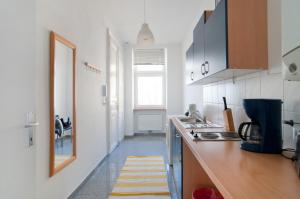 Кухня или кухненски бокс в Premium Apartments Klimschgasse