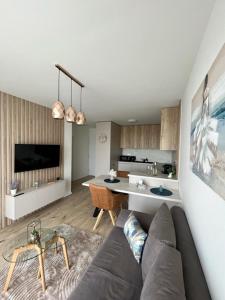 Ruang duduk di Apartment Moruše with parking