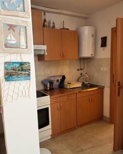 Η κουζίνα ή μικρή κουζίνα στο apartman MAMA
