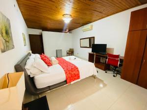 Hotel Andes客房内的一张或多张床位