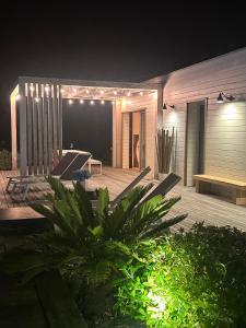 Coin salon dans l'établissement Villa Uhaïna