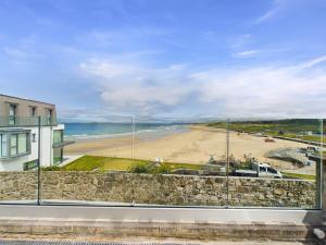 a view of a beach from a building at The Terrace in Portrush