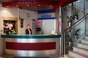 Lobby alebo recepcia v ubytovaní Geovita Krynica-Zdroj