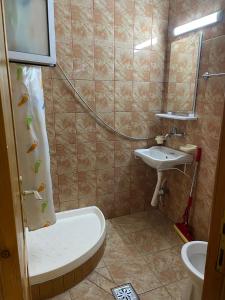 Koupelna v ubytování Casa Buşcu + 7 fotografií