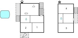 Plán poschodí v ubytovaní Four-Bedroom Holiday Home In Lecevica