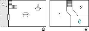 The floor plan of Il Frantoio