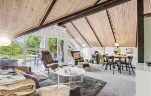 Ruang duduk di Holiday Home Thulevej Rømø Xi