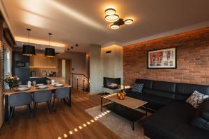 Χώρος καθιστικού στο SŁONECZNY 1 Lemon Resort Spa
