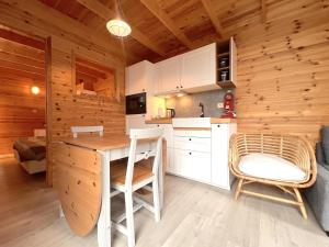 Kuchyň nebo kuchyňský kout v ubytování Chalet Wielsmer