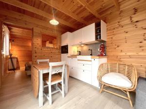 Kuchyň nebo kuchyňský kout v ubytování Chalet Wielsmer